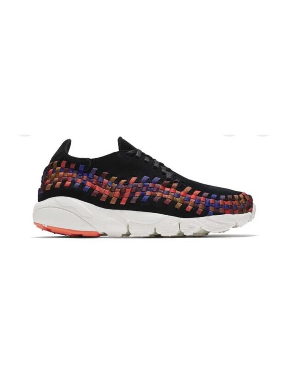 Size 5 Nike Air Footscape Woven Black Rainbow